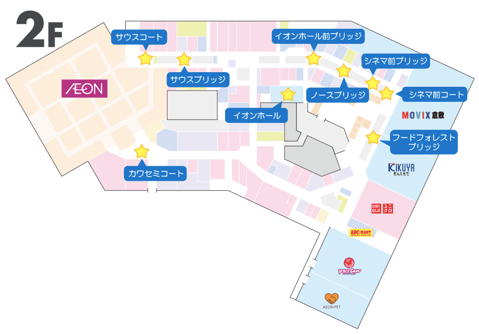 ⑦シネマ前ブリッジの図面・フロアマップ