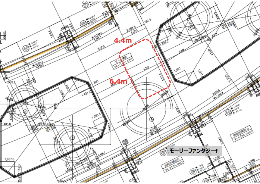 3階 モーリーファンタジー前の図面・フロアマップ1