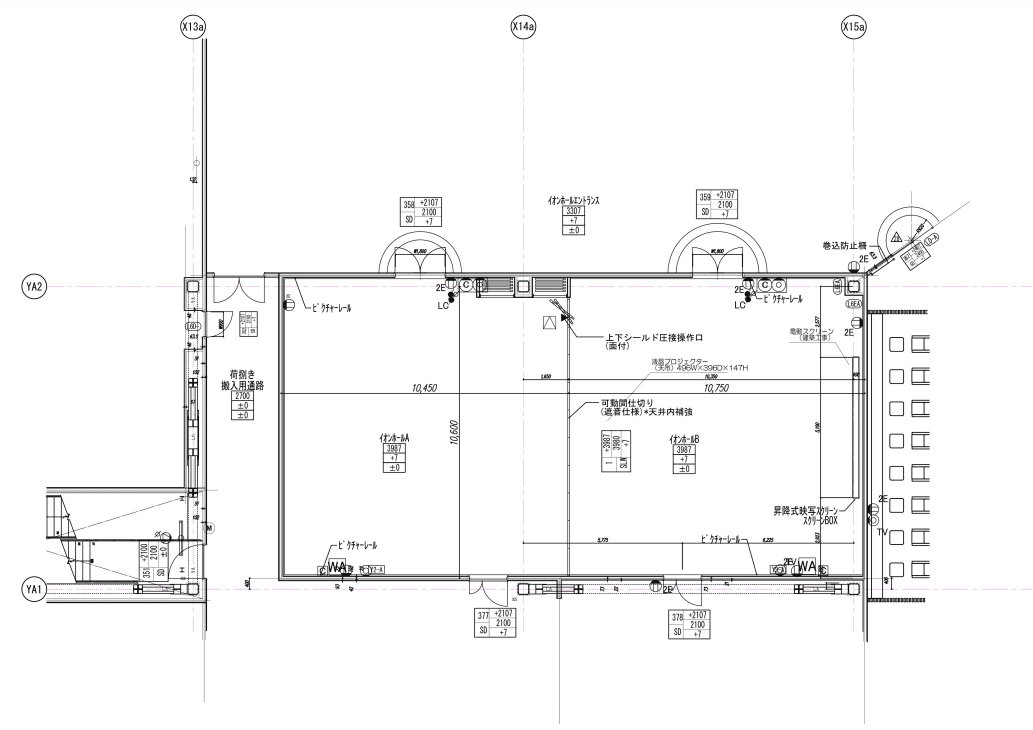 3階 イオンホールの図面・フロアマップ1