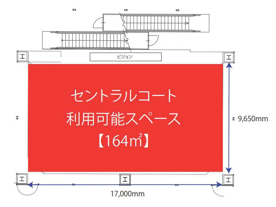 1F セントラルコートの図面・フロアマップ1