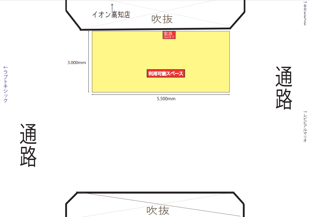 ラブトキシック前ブリッジ(北)の図面・フロアマップ1