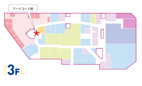 フードコート前(付帯収入)の図面・フロアマップ