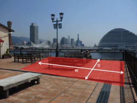 イベント会場「モザイク2階 光の広場」1