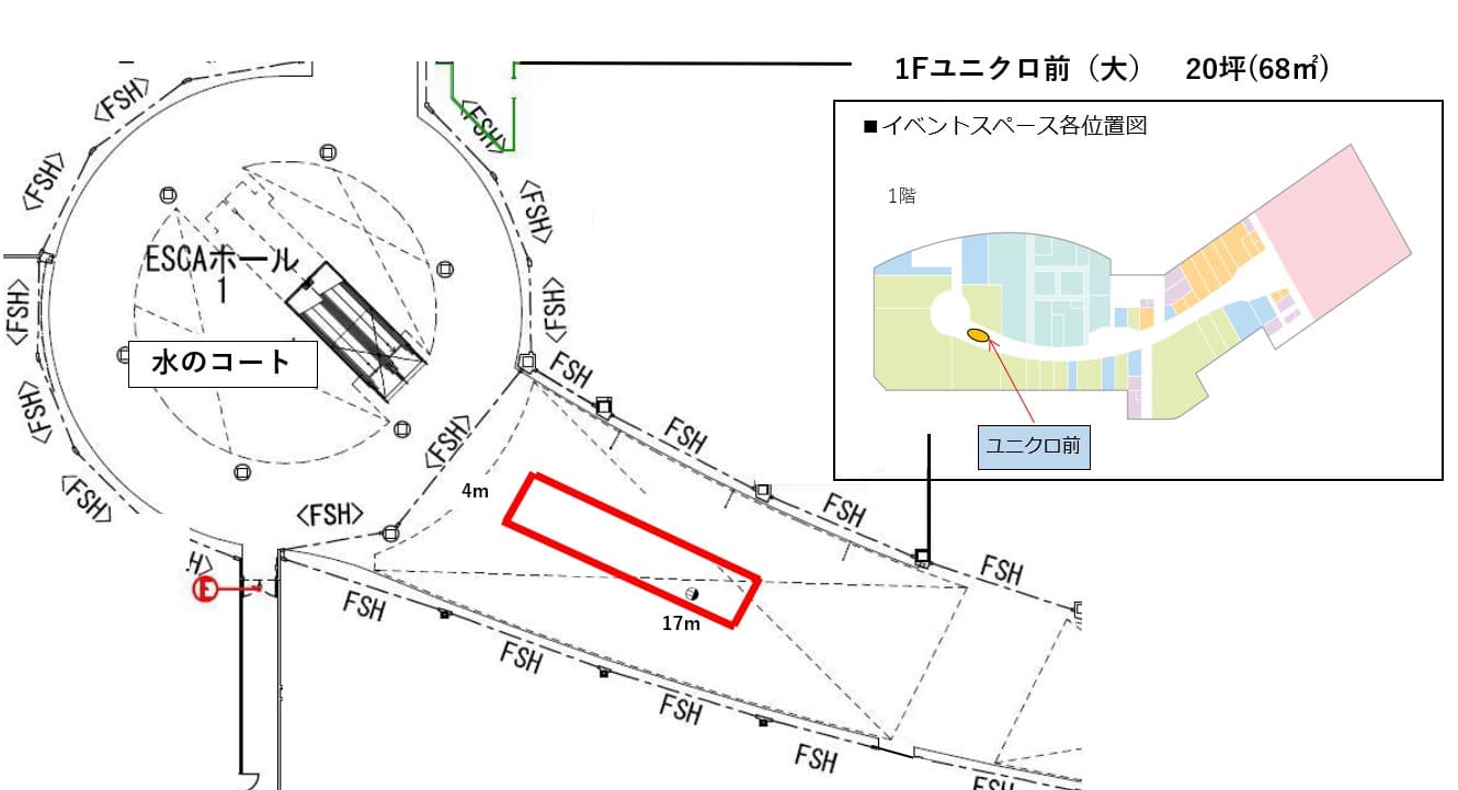 ユニクロ前の図面・フロアマップ
