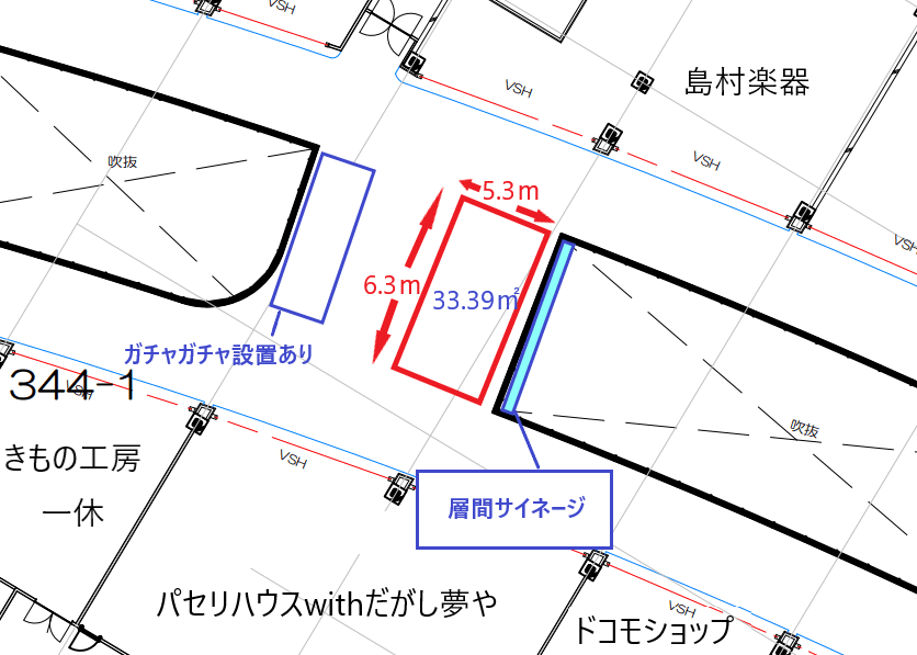 3F島村楽器前1
