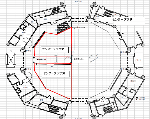 センタープラザ東側 図面