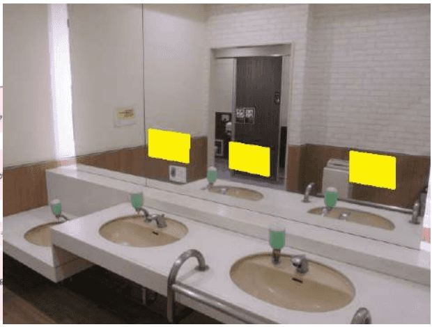 モール内広告 化粧室