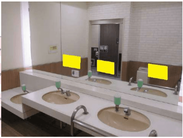 モール内広告 化粧室