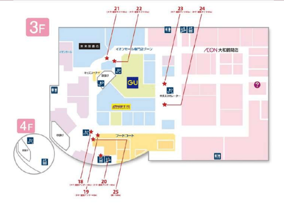 モール内広告 デジタルサイネージの図面・フロアマップ1