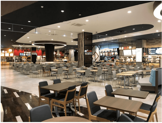 モール内広告 フードコートテーブルステッカー