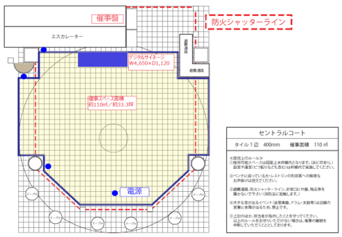 東館 セントラルコートの図面・フロアマップ