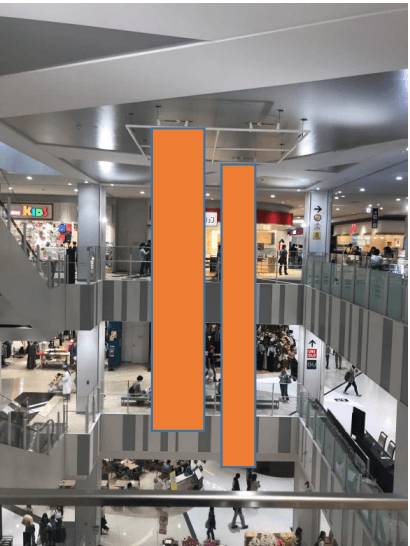 モール内広告 大型バナー