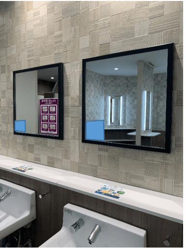 モール内広告 化粧室1