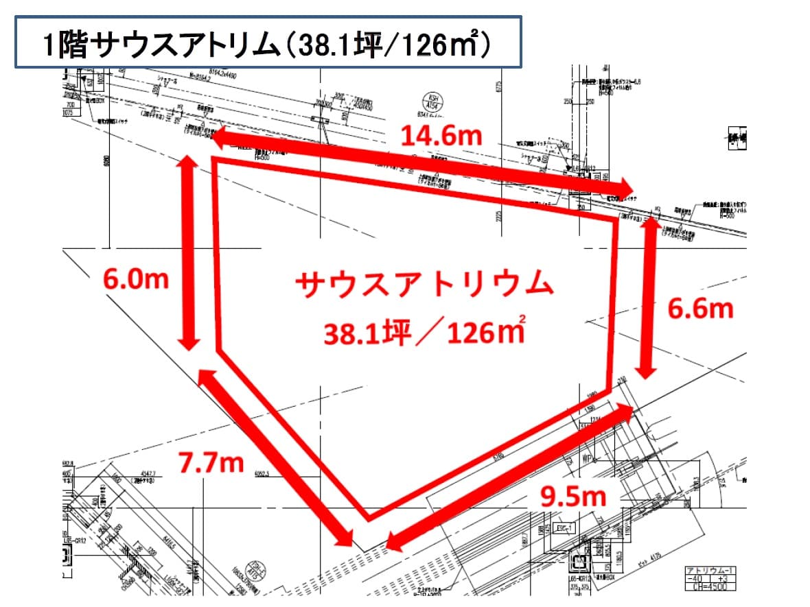 1F サウスアトリウムの図面・フロアマップ