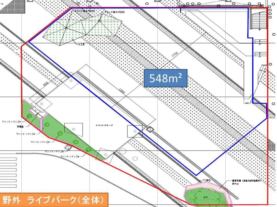 1Fライブパークの図面・フロアマップ