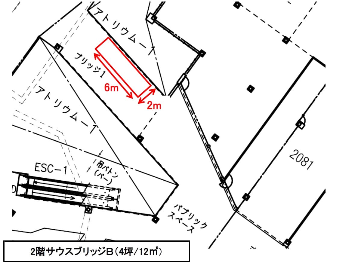 2F サウスブリッジBの図面・フロアマップ