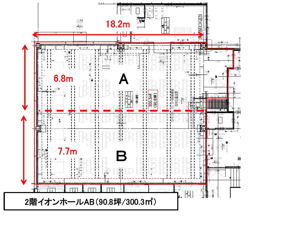 2Fイオンホールの図面・フロアマップ