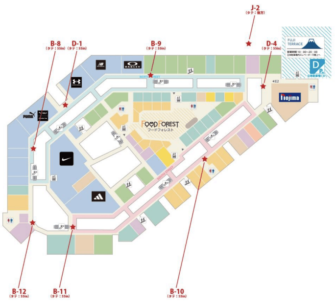 モール内広告 大神VISIONの図面・フロアマップ1