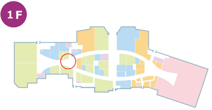 モール内広告 床ステッカー(スターバックス前)の図面・フロアマップ