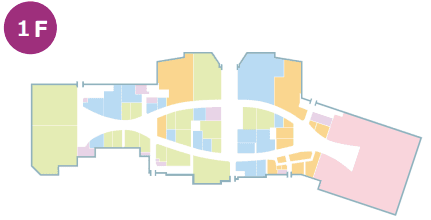 モール内広告 B1ポスターパネル(両面A型)の図面・フロアマップ