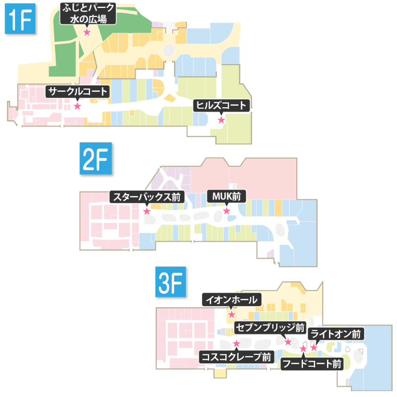 コスコクレープ前の図面・フロアマップ1