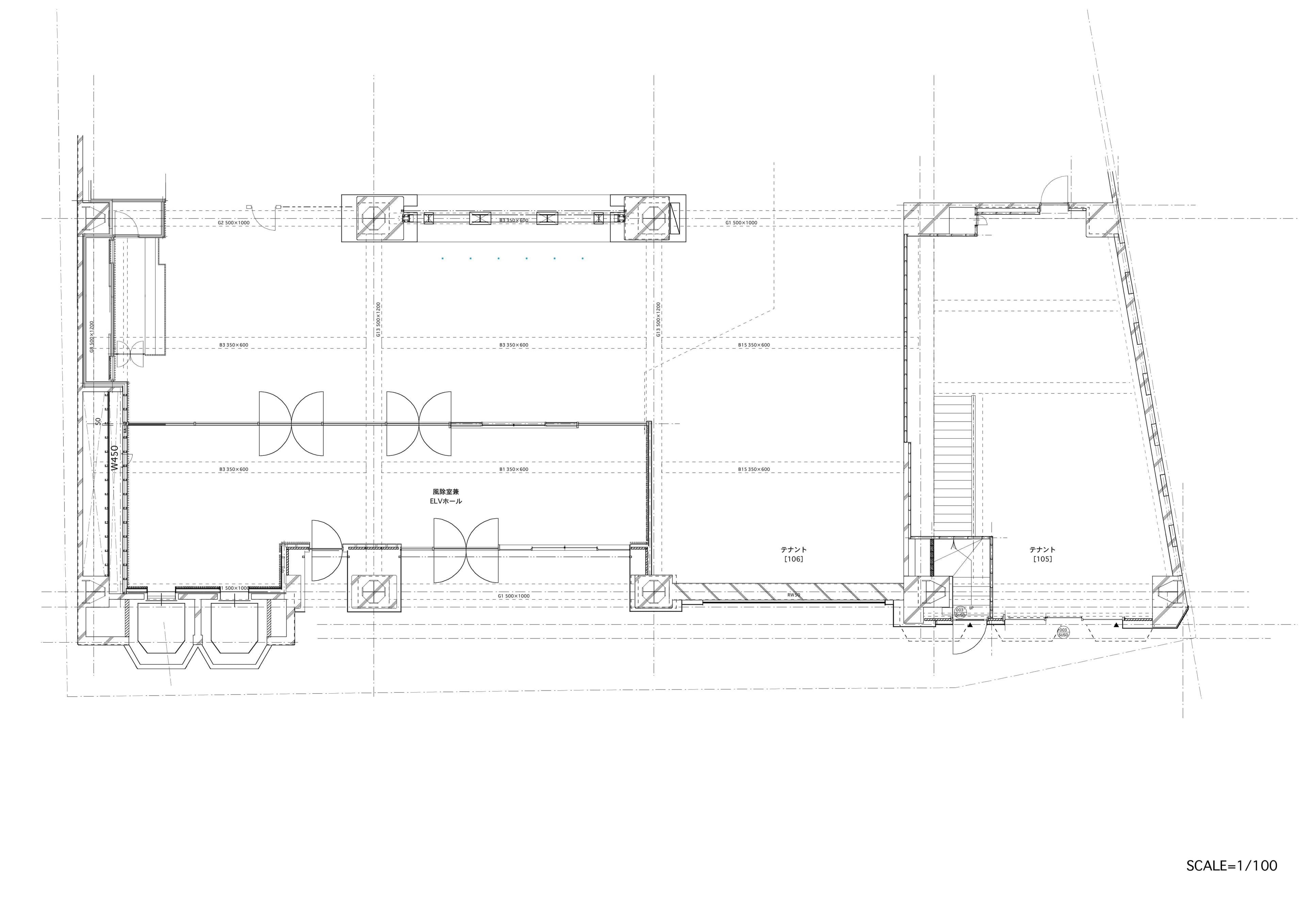 インフォメーション前の図面・フロアマップ