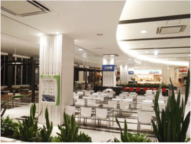 モール内広告 フードフォレストテーブルシール2