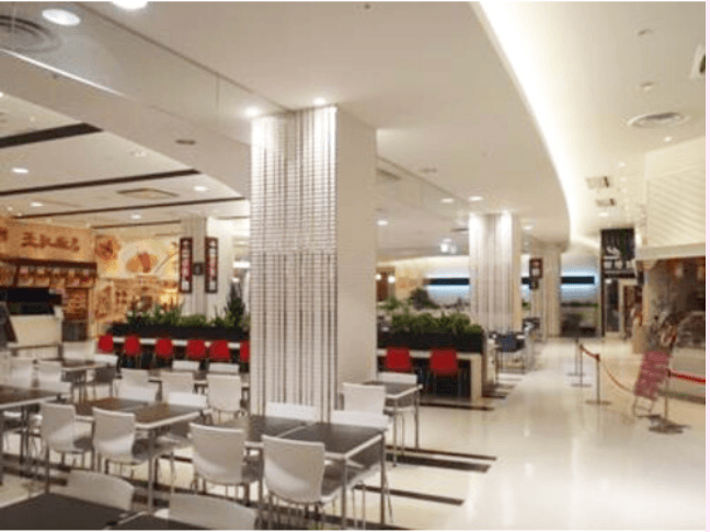 モール内広告 フードフォレストテーブルシール1