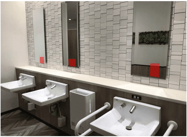 モール内広告 化粧室