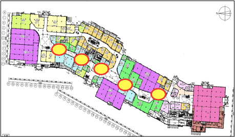 モール内広告 モールストリートビジョンの図面・フロアマップ