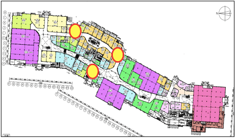 モール内広告 インフォメーションサイネージの図面・フロアマップ