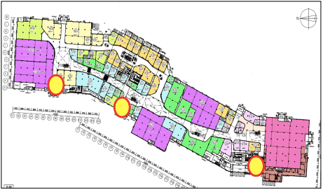 モール内広告 エレベーターの図面・フロアマップ