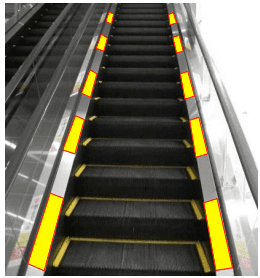 モール内広告 エスカレーターレーン