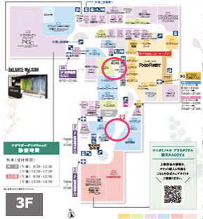 モール内広告 55インチデジタルサイネージの図面・フロアマップ1