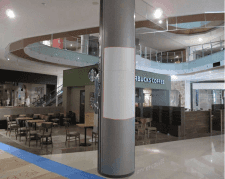 モール内広告 柱巻き