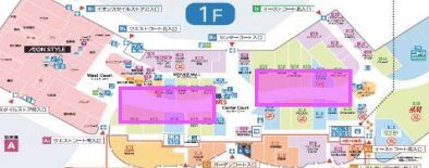 モール内広告 サイネージの図面・フロアマップ