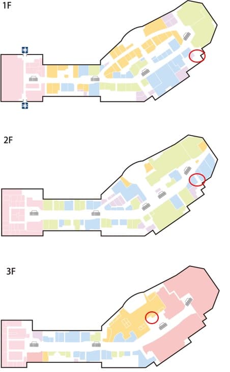 モール内広告 大判ポスターの図面・フロアマップ