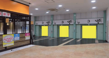 モール内広告 エレベーター