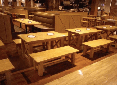 モール内広告 フードコートテーブルシール1