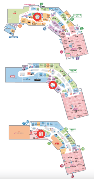 モール内広告 授乳室の図面・フロアマップ