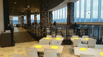 モール内広告 フードコートステッカー