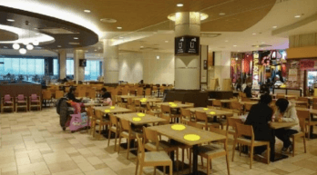 モール内広告 フードコートステッカー1