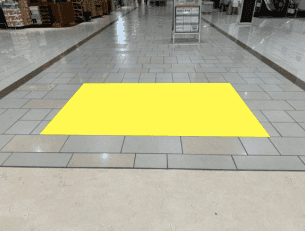 モール内広告 床面シート