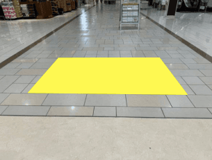 モール内広告 床面シート