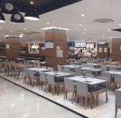 モール内広告 フードコートテーブルシール