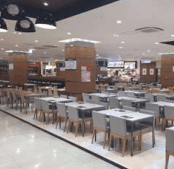 モール内広告 フードコートテーブルシール