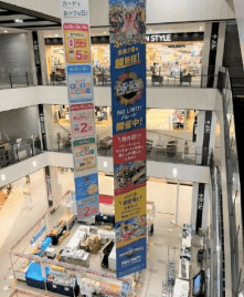モール内広告 大型バナー1