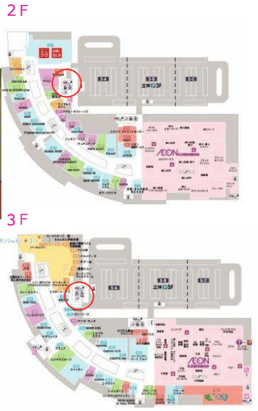 モール内広告 ベビールームの図面・フロアマップ