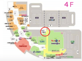 モール内広告 出入口横壁面の図面・フロアマップ1