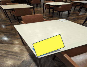 モール内広告 フードコートステッカー